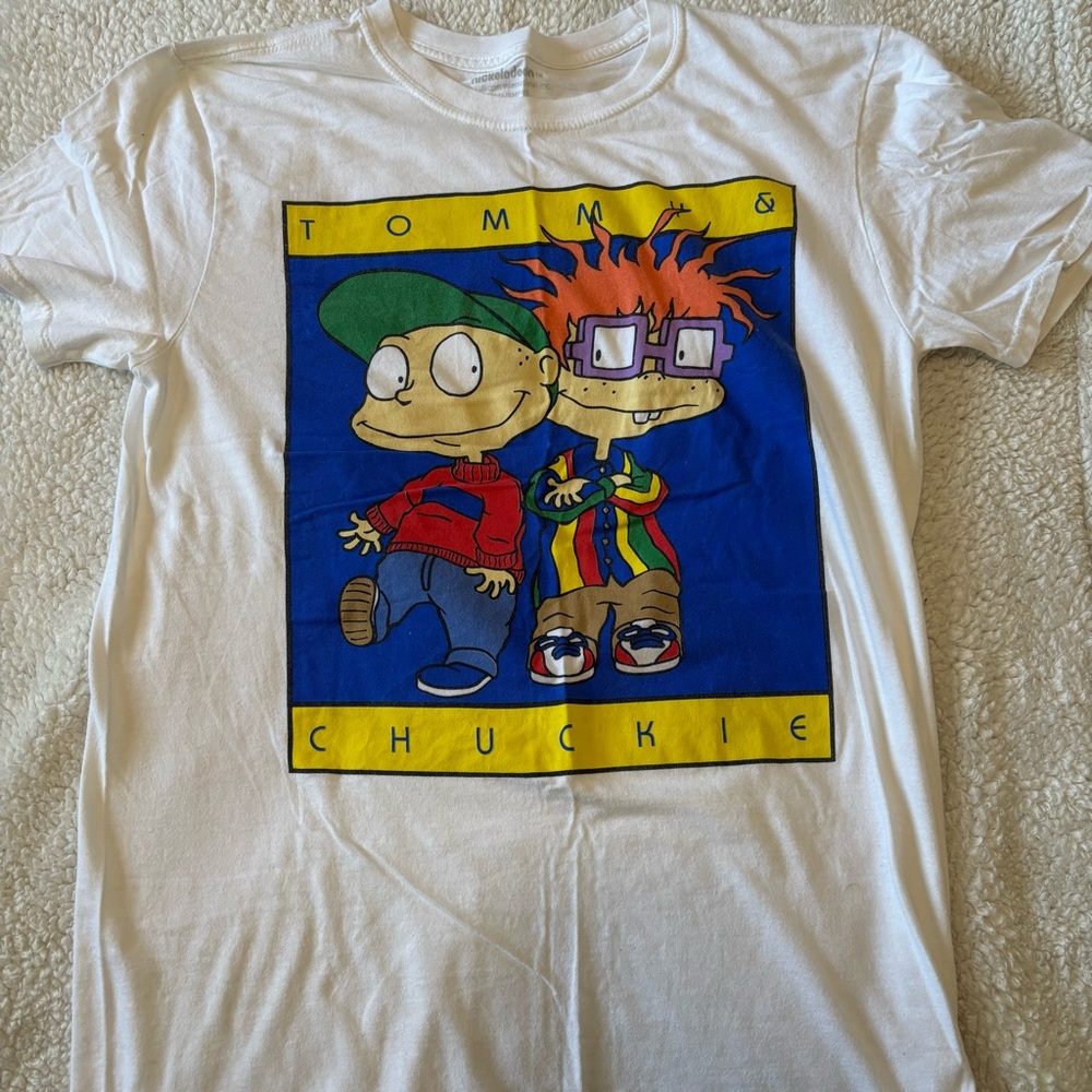 Rugests Nickelodeon White T-Shirt with Rugrats Characters